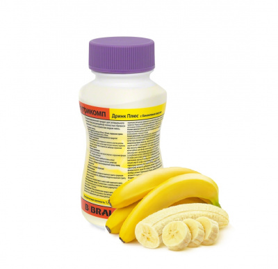 Нутрикомп Дринк Плюс банановый 200 мл. в пластиковой бутылке купить оптом в Саратове