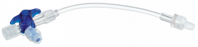 Кран 3-ходовой Дискофикс С с Сэйффлоу 360° синий линия 50 см купить оптом в Саратове