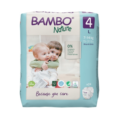 Эко-подгузники Bambo Nature 3 (4-8 кг), 52 шт купить оптом в Саратове